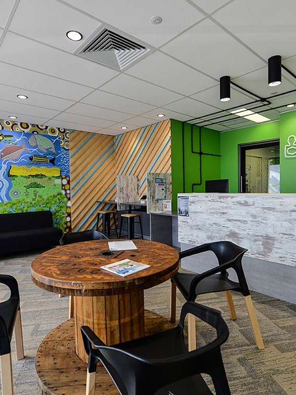 Headspace Bundaberg's reception area
