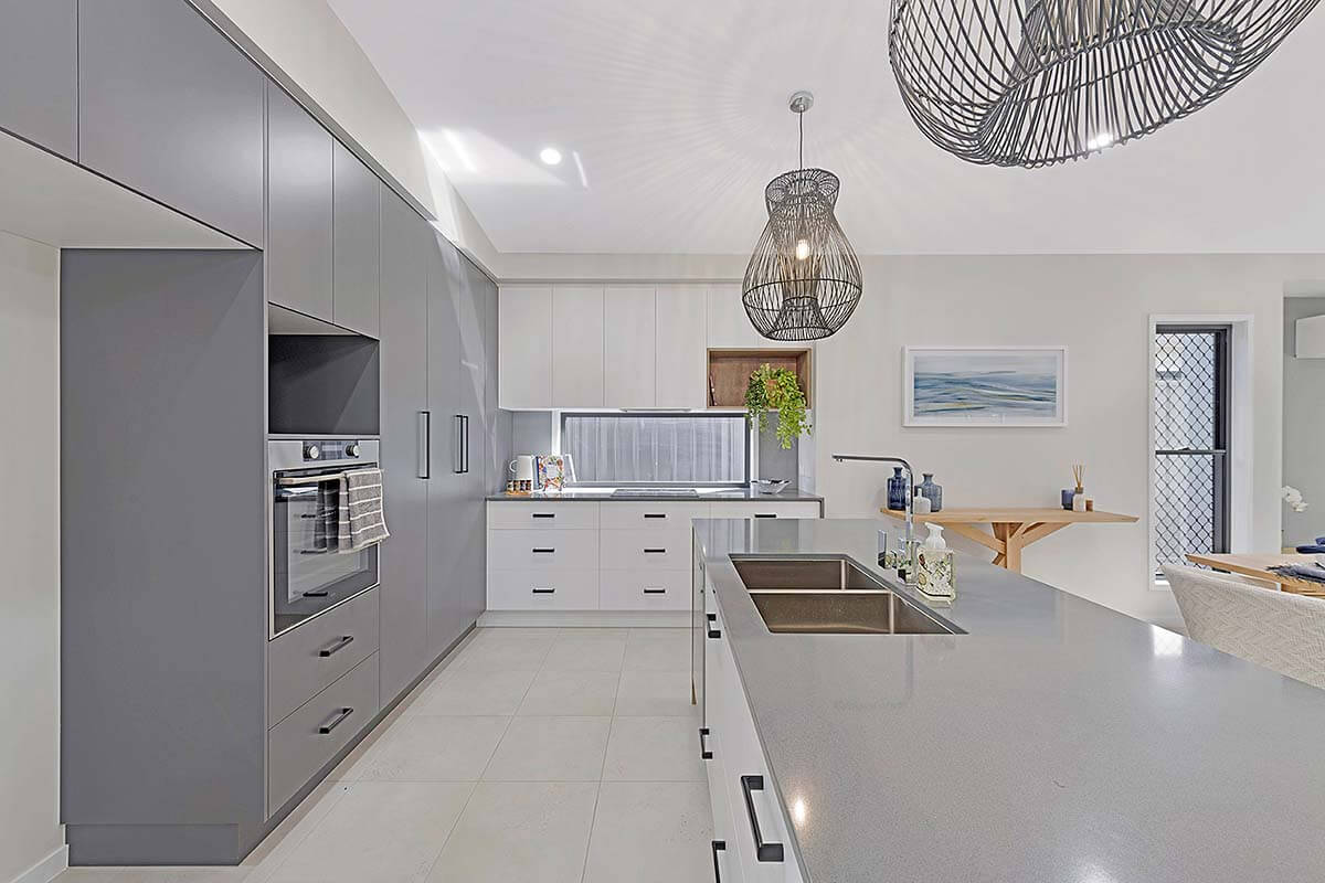 sleek well finished kitchen