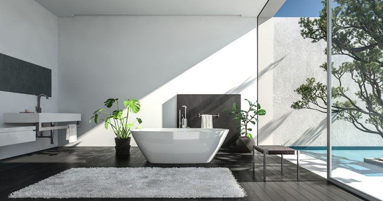 modern bathroom with luxury fittings