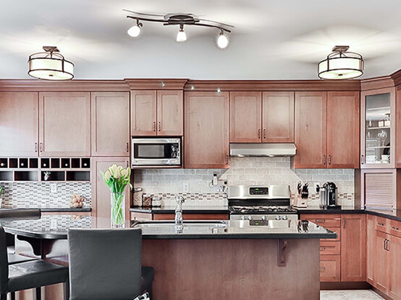 Light pink kitchen cabinet colours