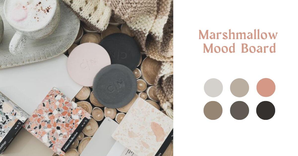 Marshmallow  Mood Board