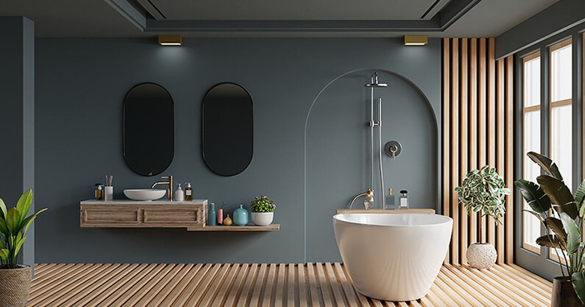 Bathroom put together by a bathroom designer