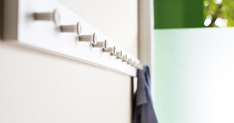 Hooks for extra bedroom storage