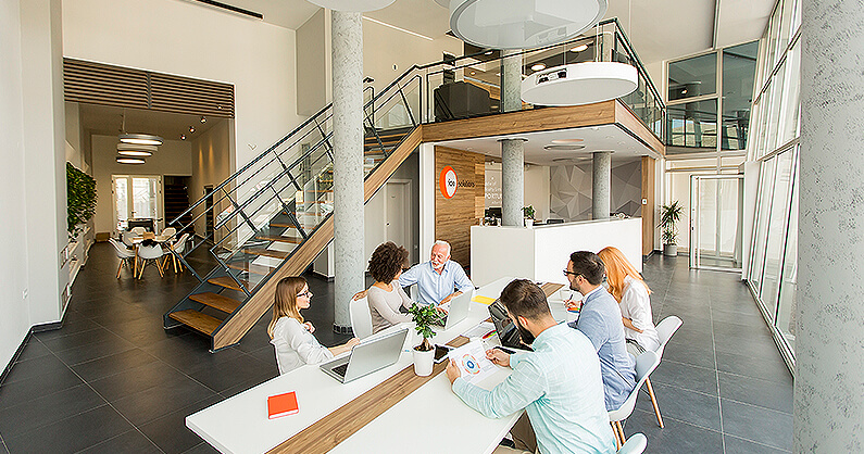Breakout areas in office