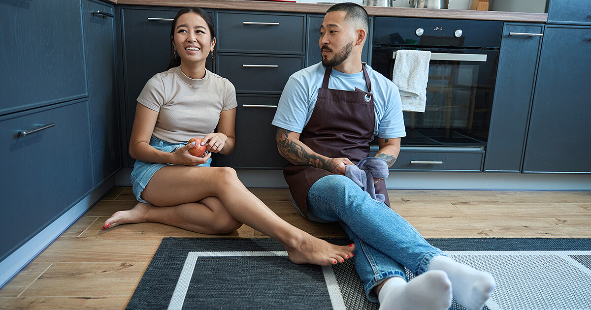 kitchen floor zones