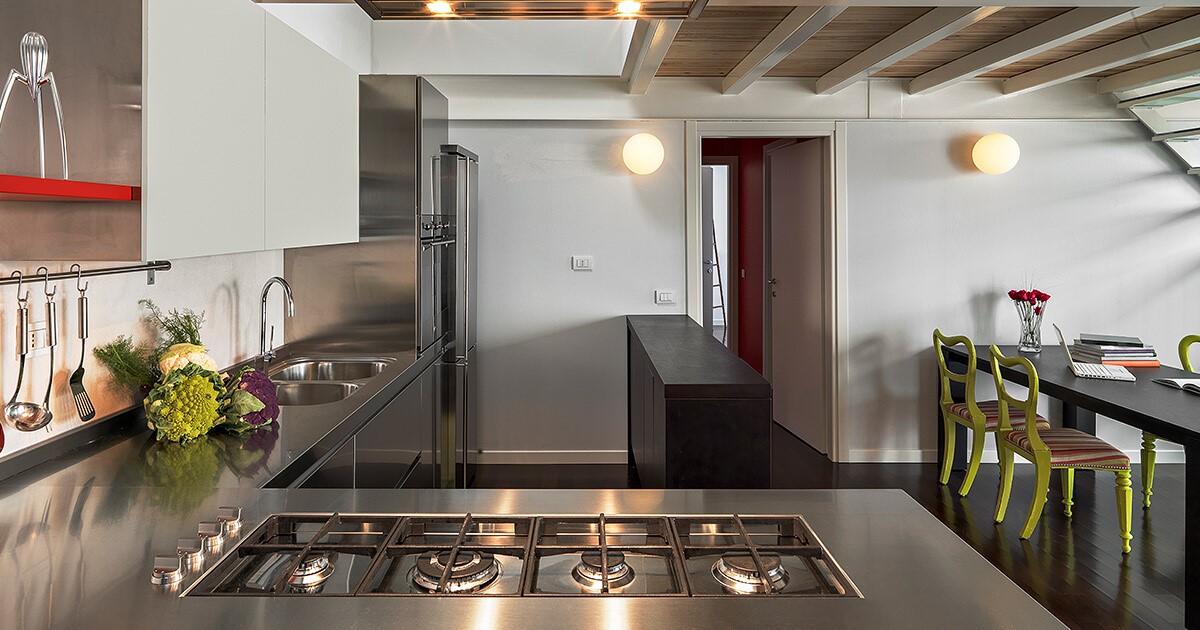 Metal kitchen cabinets