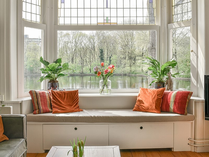 Living room with hidden storage
