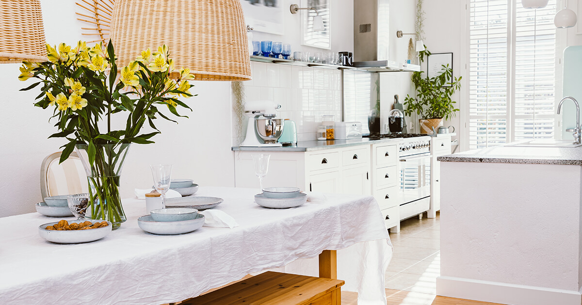 Kitchen with beach vibe