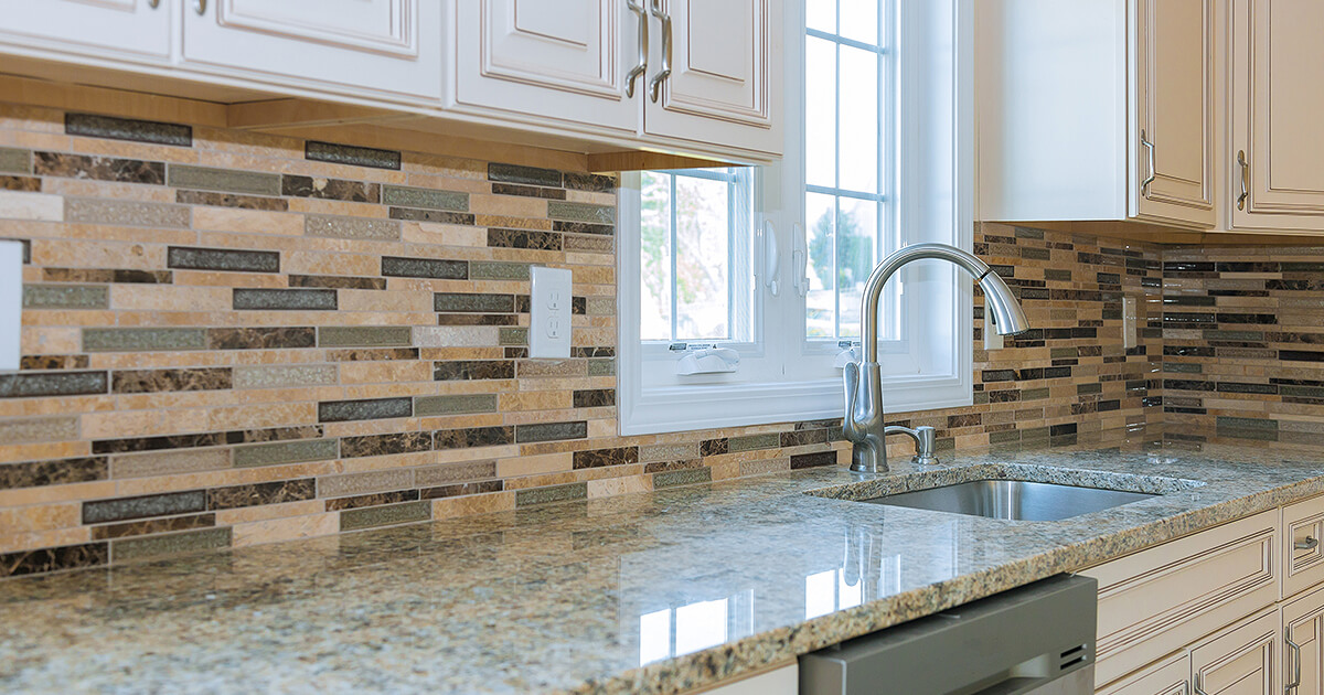 Splashback with long rectangles